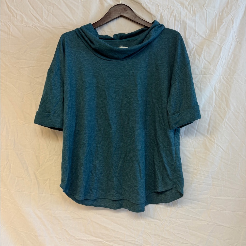 St. John's Bay Teal Short Sleeve Top